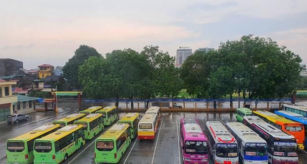 Bến xe Bắc Giang đã dừng mọi hoạt động vận tải nội địa