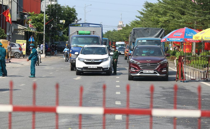 Chốt cách ly xã hội ở TP Bắc Ninh