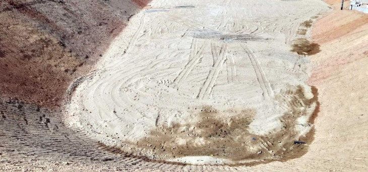 Học chứa rác số 6 tại bãi rác Khánh Sơn đang giai đoạn hoàn thiện.