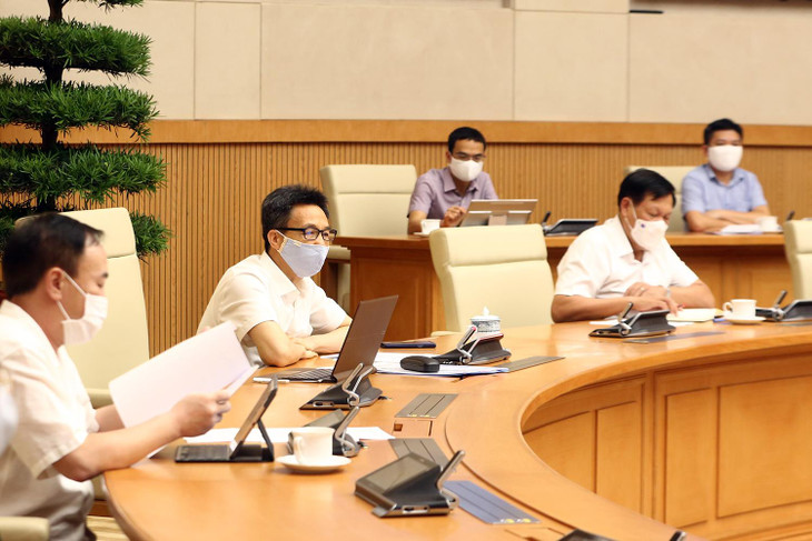 Phó Thủ tướng Vũ Đức Đam chủ trì họp Ban chỉ đạo quốc gia phòng chống dịch Covid-19 chiều 21/5.