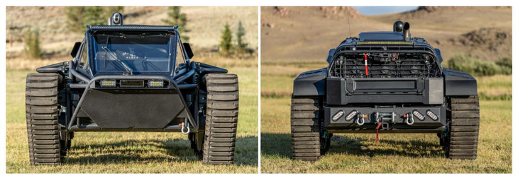 Phục vụ cho việc đi địa hình có hệ thống tời kéo bố trí phía và móc cứu hộ ở đầu xe. Đi cùng đó hàng loạt chi tiết đèn LED trợ sáng xung quanh xe để hỗ trợ khả năng quan sát vào ban đêm. Ảnh: Hemings Auction Phục vụ cho việc đi địa hình có hệ thống tời kéo bố trí phía và móc cứu hộ ở đầu xe. Đi cùng đó hàng loạt chi tiết đèn LED trợ sáng xung quanh xe để hỗ trợ khả năng quan sát vào ban đêm. Ảnh: Hemings Auction