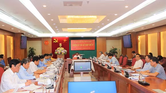 Quang cảnh Kỳ họp 47 Ủy ban Kiểm tra Trung ương