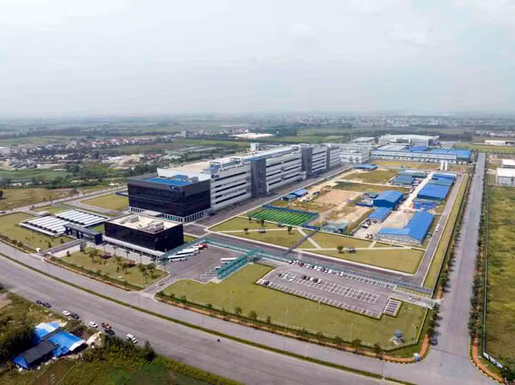 Trong KCN Yên Phong II-C, một dự án do Viglacera làm chủ đầu tư tại Bắc Ninh.