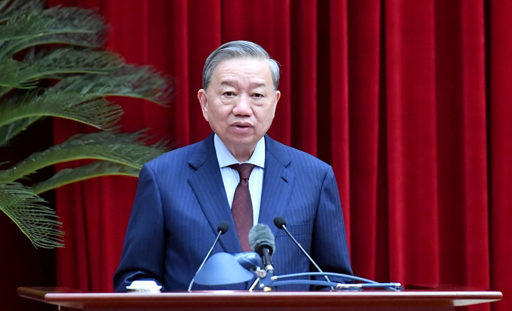 Tổng Bí thư Tô Lâm phát biểu Tổng Bí thư Tô Lâm phát biểu