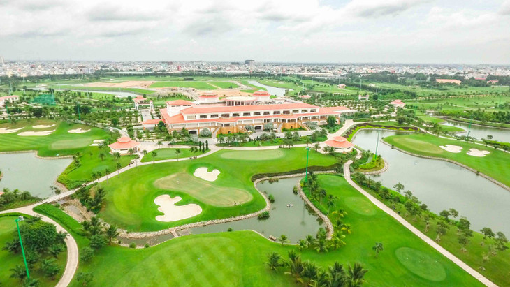Sân golf Long Biên nhìn từ trên cao Sân golf Long Biên nhìn từ trên cao