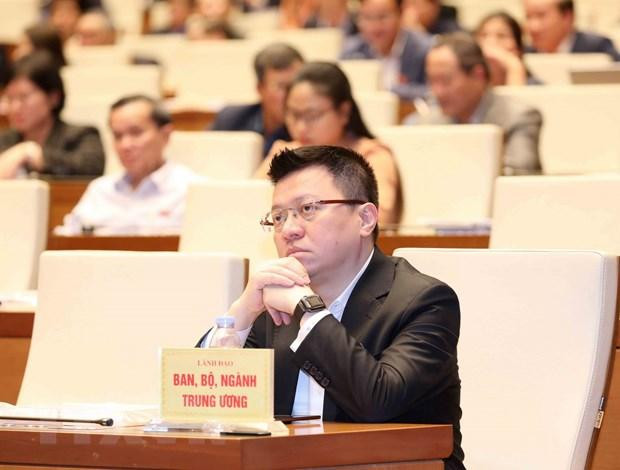 Ông Lê Quốc Minh, Ủy viên Trung ương Đảng, Bí thư Đảng ủy, Phó Tổng giám đốc TTXVN dự Hội nghị tại điểm cầu chính - Phòng họp Diên Hồng, Nhà Quốc hội, Hà Nội, chiều 27/3. Ảnh: TTXVN Ông Lê Quốc Minh, Ủy viên Trung ương Đảng, Bí thư Đảng ủy, Phó Tổng giám đốc TTXVN dự Hội nghị tại điểm cầu chính - Phòng họp Diên Hồng, Nhà Quốc hội, Hà Nội, chiều 27/3. Ảnh: TTXVN