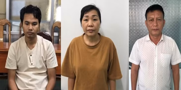 Đối tượng Vũ Văn Quý, Hoàng Thị Tâm và Ngô Văn Trọng