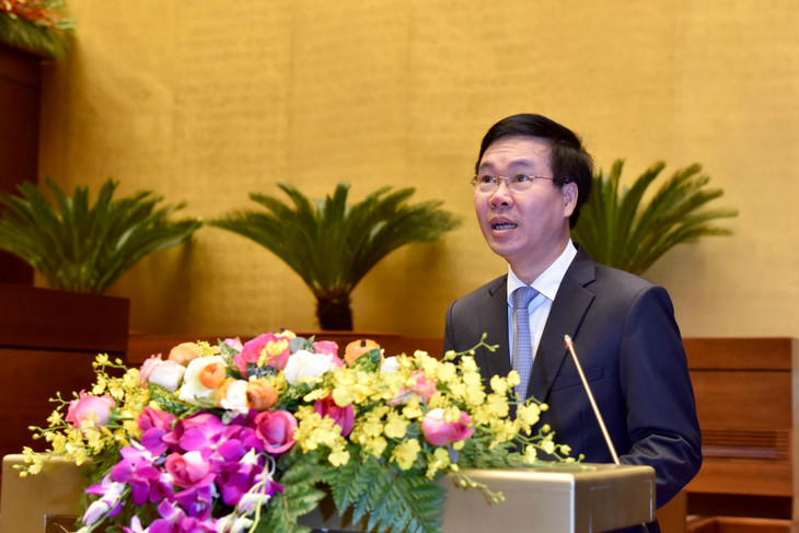 Ủy viên Bộ Chính trị, Thường trực Ban Bí thư Võ Văn Thưởng phát biểu khai mạc Hội nghị