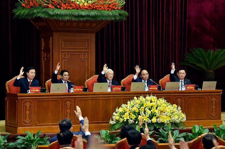 Trung ương biểu quyết thông qua chương trình Hội nghị Trung ương 2, khóa XIII.