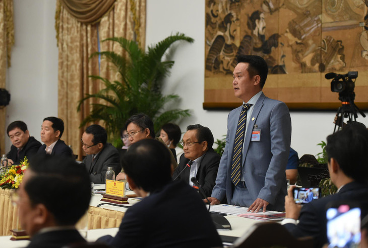 Ông Đặng Hồng Anh, Chủ tịch Hội Doanh nhân trẻ Việt Nam: Chính phủ, Thủ tướng và lãnh đạo các bộ, ngành rất quan tâm phát triển doanh nghiệp khởi nghiệp. Ảnh: VGP Ông Đặng Hồng Anh, Chủ tịch Hội Doanh nhân trẻ Việt Nam: Chính phủ, Thủ tướng và lãnh đạo các bộ, ngành rất quan tâm phát triển doanh nghiệp khởi nghiệp. Ảnh: VGP