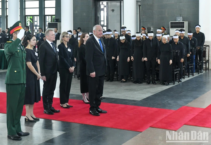 Đoàn New Zealand viếng Tổng Bí thư Nguyễn Phú Trọng.