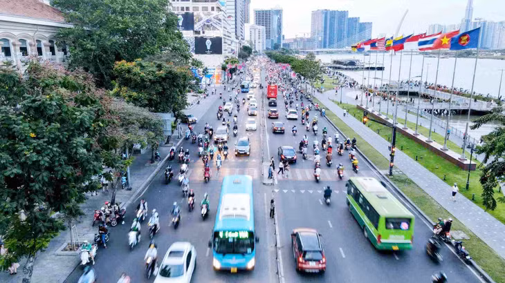 Đường Tôn Đức Thắng qua công viên bến Bạch Đằng sẽ được ngầm hóa, phía trên dành cho không gian đi bộ