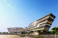 Trung tâm Đổi mới sáng tạo quốc gia cơ sở tại Hòa Lạc dự kiến được khánh thành vào ngày 28/10/2023. Ảnh: NIC