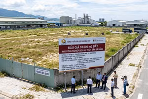 Đấu giá 10.000 m2 đất tại Khu công nghiệp Dịch vụ Thủy sản Đà Nẵng. Ảnh minh họa: AI