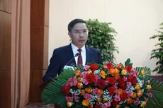 Ông Phạm Đức Ấn phát biểu sau khi được bầu làm Chủ tịch UBND TP. Đà Nẵng