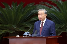 Tổng Bí thư Tô Lâm: Chúng ta không chấp nhận tăng trưởng thấp. Phải kiên trì thực hiện mục tiêu tăng trưởng kinh tế cao, bền vững, thực chất - Ảnh VGP/Đức Tuân 