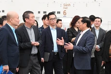 Phó Thủ tướng Bùi Thanh Sơn kiểm tra thực địa công tác chuẩn bị cho Hội chợ mùa Xuân 2026 tại Trung tâm Triển lãm Việt Nam (VEC) tại Đông Anh, Hà Nội, sáng 30/1 - Ảnh: VGP/Hải Minh