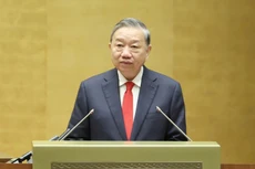 Tổng Bí thư Tô Lâm phát biểu chỉ đạo tại Hội nghị toàn quốc nghiên cứu, học tập, quán triệt và triển khai thực hiện Nghị quyết số 79 và 80 - Ảnh VGP/Nhật Bắc