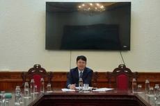 Thứ trưởng Bộ Tư pháp Nguyễn Thanh Tịnh chủ trì cuộc họp - Ảnh: VGP/DA