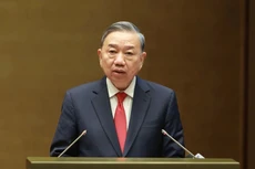 Tổng Bí thư Tô Lâm phát biểu tại Hội nghị toàn quốc nghiên cứu, học tập, quán triệt và triển khai thực hiện Nghị quyết Đại hội XIV của Đảng - Ảnh: VGP/Nhật Bắc