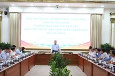Phó Thủ tướng Thường trực lưu ý TPHCM cần tập trung chỉ đạo quyết liệt, có hiệu quả việc rà soát, giải quyết dứt điểm việc tháo gỡ vướng mắc, khó khăn cho các dự án thuộc thẩm quyền của TPHCM - Ảnh: VGP/Nguyễn Hoàng