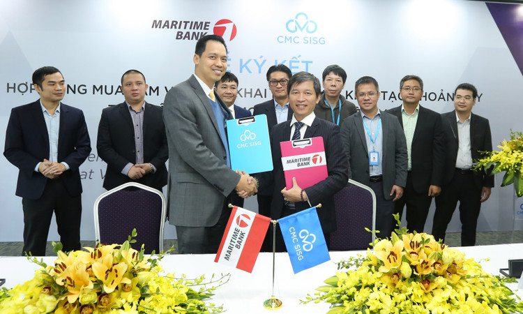 CMC SISG ký hợp đồng mua sắm và triển khai hệ thống khởi tạo khoản vay với Maritime Bank