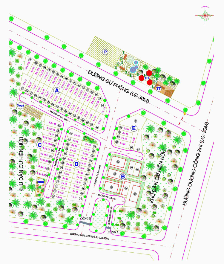 Tổng thể Khu dân cư Yến Phương (tên thương mại Metro Garden Hóc Môn).