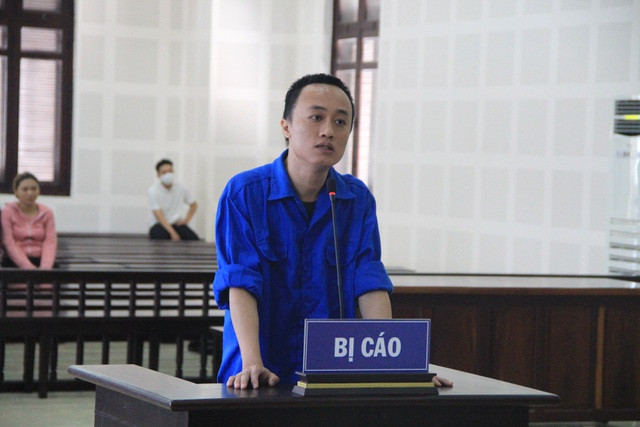 Bị cáo Vũ tại phiên tòa