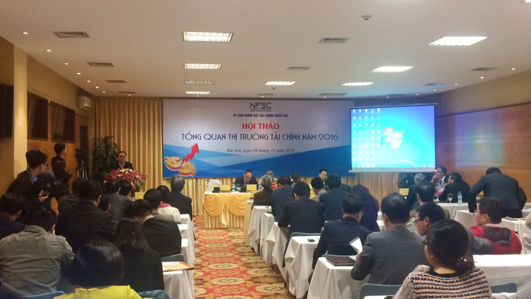 Hội thảo Tổng quan thị trường tài chính 2016 Ảnh: Cao Dung