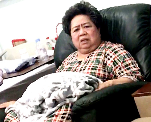 Bà Phấn điều trị tại một bệnh viện ở quận 7. Ảnh: CTV.