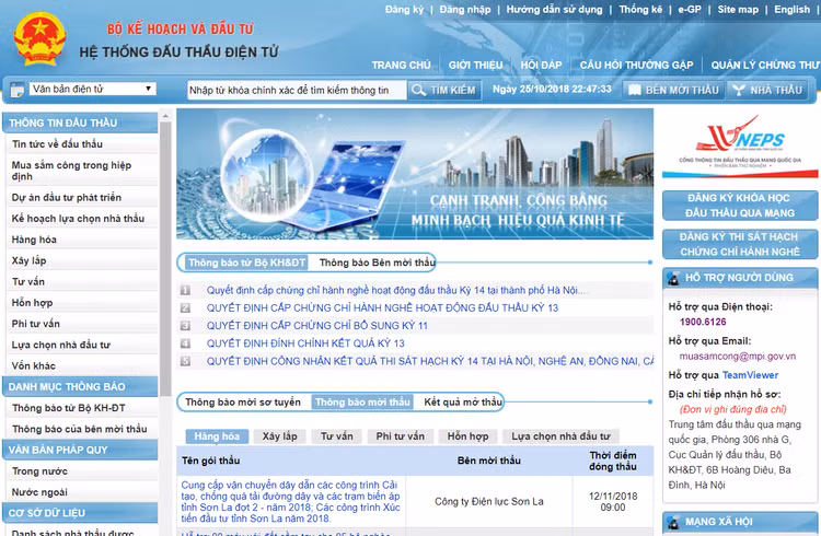Tăng dung lượng file đính kèm trong đấu thầu điện tử gói thầu xây lắp lên 300MB