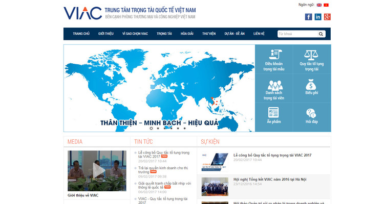 Công bố quy tắc tố tụng trọng tài của VIAC