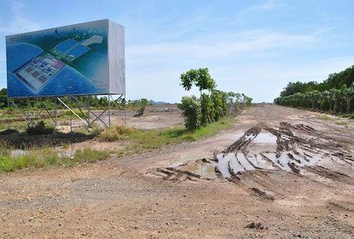 Dự án Nhà máy Nhiệt điện Kiên Lương 1 vẫn là bãi đất trống.