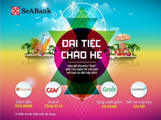 Nhận ngay ưu đãi hấp dẫn tại CGV, Traveloka, Shopee, Grab với thẻ quốc tế Seabank