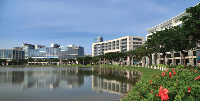 Yếu tố gần sông nước đã giúp tăng giá trị cho dự án bất động sản.