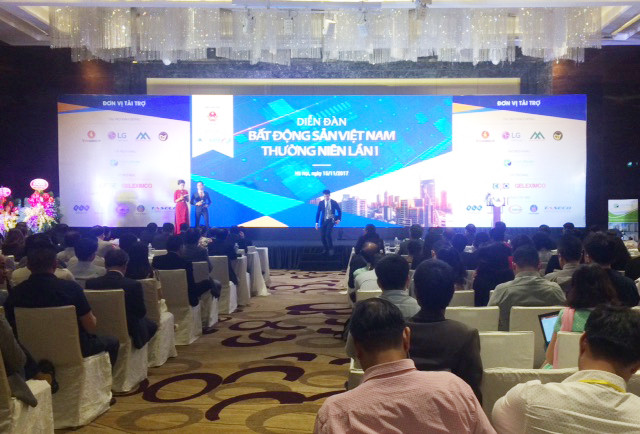 Diễn đàn bất động sản thường niên lần thứ nhất diễn ra tại Hà Nội. Ảnh: Nguyệt Minh