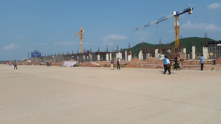 Một góc đường băng sân bay dài 3.600m xây dựng kiên cố. Ảnh: Báo Xây dựng