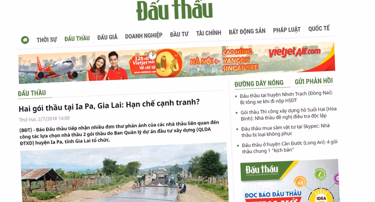 Gia hạn phát hành HSMT hai gói thầu bị tố thiếu cạnh tranh