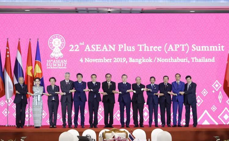 Các nhà lãnh đạo dự Hội nghị ASEAN+3. Ảnh: VGP