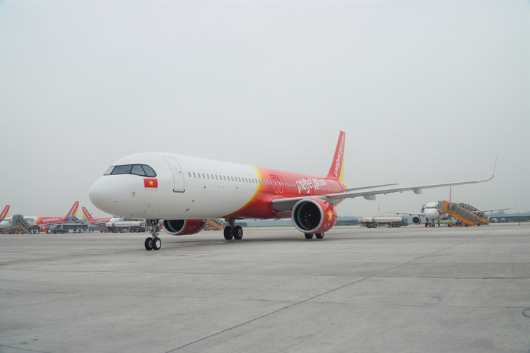 Vietjet đón tàu bay A321neo ACF 240 ghế đầu tiên trên thế giới