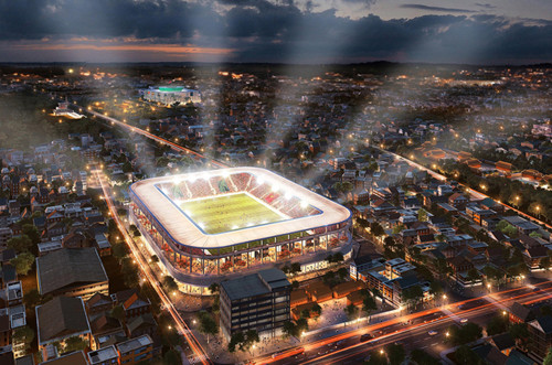 Phối cảnh sân Hàng Đẫy mới