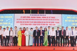 Ban QLDA các công trình giao thông và dân dụng tỉnh Gia Lai tại Lễ khởi công Dự án thành phần 1 thuộc Dự án cao tốc Quy Nhơn - Pleiku