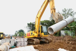 Nhiều gói thầu xây lắp đã và đang được cải thiện tốt hơn về tiến độ. Ảnh: Nhã Chi