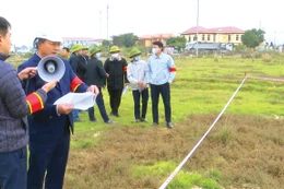 Dự án Khu dân cư mới phía Nam thị trấn Kẻ Sặt, huyện Bình Giang, tỉnh Hải Dương (nay là xã Kẻ Sặt, TP. Hải Phòng) do Công ty CP Đầu tư xây dựng đô thị Việt Nam làm chủ đầu tư bị vướng mặt bằng. Ảnh: Bình Giang