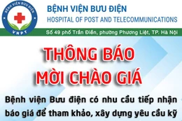 Bệnh viện Bưu điện thông báo mời chào giá