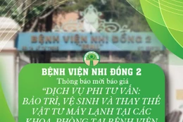 Bệnh viện Nhi Đồng 2 thông báo 