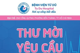 Bệnh viện Từ Dũ thông báo thư mời yêu cầu báo giá