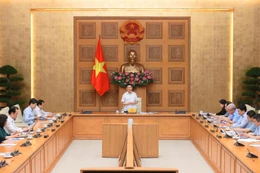 Phó Thủ tướng Hồ Đức Phớc chủ trì cuộc họp của Ban Chỉ đạo điều hành giá. Ảnh: Trần Mạnh