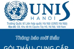 Trường Quốc tế Liên hợp quốc tại Hà Nội thông báo mời thầu gói thầu: Cung cấp và lắp đặt sàn Vinyl