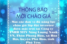 Thông báo mời chào giá 